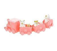 Alipis Ornement de Train de Noël Créatif Décor de Bureau Petit Train pour Décoration de Fête de Noël Rose