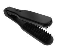 Alipis Outil de Coiffure Multifonctionnel Réduit L'électricité Statique pour Femmes Brosse Lissante à Pince Réversible en Bois Poils de Sanglier Design Élégant et Pratique