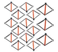 Alipis Outil de Réparation de Boîte Électrique 86 Type 30 Pièces Gris Acier Isolé Gaine Isolante pour Rénovation Murale Clips de Fixation Universels Adaptés aux Boîtes de Jonction et