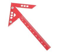 Alipis Outil de Traçage en Aluminium Rouge Scribe Central pour Travail du Bois Jauge de Marquage Multifonction 45° et 90° Centreur de Menuiserie Précis pour Mesures et Marquages
