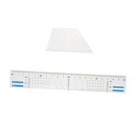 Alipis Outil de Tracé de Portée Musicale en Plastique, Règle Multifonction, pour Calligraphie Précise, Création de Grilles, Écriture de Dissertation et Usage Scolaire