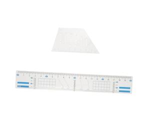 Alipis Outil de Tracé de Portée Musicale en Plastique, Règle Multifonction, pour Calligraphie Précise, Création de Grilles, Écriture de Dissertation et Usage Scolaire