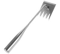 Alipis Outils de Désherbage Jardinage, Désherbeur de Jardin en Acier Inoxydable Argenté, Outil à Main Facile à Utiliser Ranger pour Pelouse et Parc Public