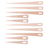Alipis Outils de Tissage en Bois 10 Pièces pour Tapisserie et Macramé, Aiguilles à Gros Chas Naturelles, Kit DIY Tricot et Crochet, Accessoires Artisanat Polyvalents pour Travaux Manuels