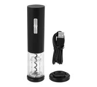 Alipis Ouvre-Bouteille Électrique Rechargeable en Plastique Transparent Voyant Lumineux Tire-Bouchon Automatique pour Vin Rouge Charge USB Type-C Accessoire Cuisine Pratique pour
