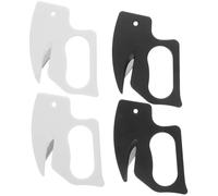 Alipis Ouvre-lettres Portable 4pcs en Acier Inoxydable et Pp, Coupe Rapide de Colis, Design Créatif Unique, pour Bureau et Usage Domestique