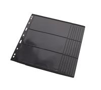 Alipis Pages Noires Recto-Verso pour Collection de Timbres - 8 Feuilles Porte-Feuilles Mobiles Format 28 X 21,5 Cm, Pochettes de Classement pour Collectionneurs de Timbres, Album