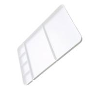 Alipis Palette de Peinture Plastique Multi-Compartiments Cases Plateau Mélangeur Pigment pour Aquarelle Palette Artistique PP pour Artistes et Débutants