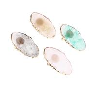 Alipis Palette pour Nail Art en Résine 4Pcs Forme Unique, Fonction Décorative et Mélange de Couleurs, pour Salon Hair Dressing et Peinture Artistique