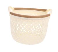 Alipis Panier à Linge Flexible Plastique Avec Poignées Corbeille Ronde Amovible Pour Rangement De Vêtements Et Jouets Pour Chambre Et Bureau