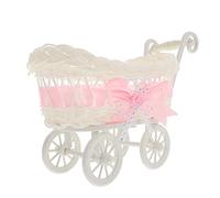 Alipis Panier De Fleurs De Rotin Simulé Panier Décoratif Carriage Nursery Forme Pantrice De Rangement De Bonbons