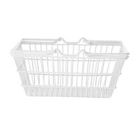 Alipis Panier De Rangement Ménager Panier De Courses Portable Avec Poignée Blanche 1 Pièce