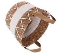 Alipis Panier De Rangement Paille Tressée Panier Décoratif Pour Salon Pour Linge Jouets Et Couvertures Design Scandinave Élégant Et Pratique Petite