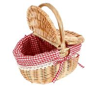 Alipis panier pique- en rotin panier du petit chaperon rouge décor de panier en osier panier osier rangement panier rangement osier panier de rangement panier fruit panier tressé