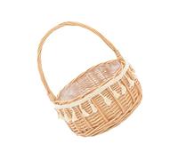 Alipis Panier Rond Décoratif Pour Compositions Jardinière Tissée Avec Poignée Polyvalent Pour Cuisine Et Salon