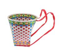 Alipis Panier Tressé Dos Garçon et Filles, Accessoire de Scène Polyvalent en Pvc, Design Spécial et Exquis, pour Rangement et Photographie Couleur Aléatoire