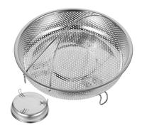 Alipis Panier Vapeur Inox Réglable 28Cm Grille de Cuisson Réutilisable pour Légumes Fruits Poissons Riz Poignée Amovible Accessoire la Cuisine pour Maison et Restaurant