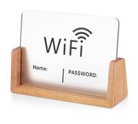 Alipis Panneau de Mot de Passe Wifi en Acrylique Stable Affichage Clair Élégant pour Entreprises et Invités, Tableau de Rappel Wifi Pratique et Design