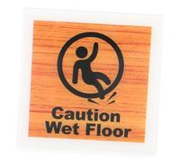 Alipis Panneau De Sécurité Attention Sol Glissant Acrylique Design Bois Clair Léger Et Facile à Installer Pour Restaurants Commerciaux Et Industrielles Signalisation Prudence Intérieure e