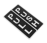 Alipis Panneaux de Porte Acrylique Miroir Double Couche Autocollants Push Pull pour Boutique Signalisation Claire pour Porte Entrée