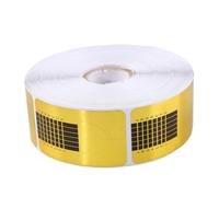 Alipis Papier Autocollant Guide Nail Art 500 Pièces Forme Carrée Extension Ongles Gel UV Professionnel Manucure à Domicile Salon