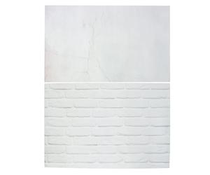 Alipis Papier de Fond Photo Imperméable Double Face 60x90 Cm en Papier Couché pour Photographie Culinaire et Vidéo, Décor Photo Motifs Marbre Réversible pour Studio et Shooting Créatif