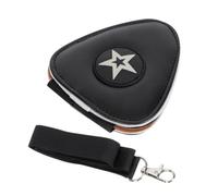 Alipis Paquet à Médiators Portefeuille de Médiators en Cuir Noir de Guitare Basse et Ukulélé Rangement et Protection