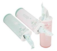 Alipis Paquet de 3 Mouchoirs Cylindriques pour Voiture en Papier, Design Élégant et Facile à Ouvrir, pour Chambre à Coucher ou Hôtel, Maintien Propre et Pratique
