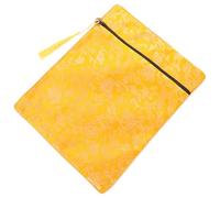 Alipis Paquet de Protection pour Bible en Soie Jaune, Pochette Élégante pour Transporter Documents et Livres Style Bouddhiste Serein, Tissu Confortable et Résistant