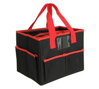 Alipis Paquet de Rangement pour Jouets et Documents D'enseignant en Tissu Oxford Noir, Grosse Capacité 8 Poches et 1 Emplacement Carte de Visite, pour L'école