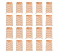 Alipis Paquet en Papier Kraft Ondulé 50 Pcs - Paquet à Collations Pratiques pour Biscuits, Bonbons et Goûters - Emballage Présent Écologique pour Fêtes, Anniversaires et Mariages