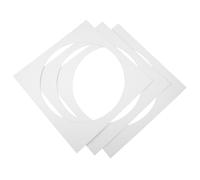 Alipis Passe-Partout Prédécoupé Carré 33X33 CM Ouverture Ronde Lot de 3 Tapis de Présentation Photo en Carton Rigide Support pour Cadres Photo et Décoration Murale