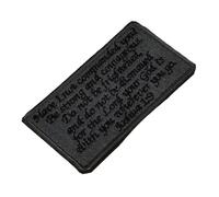 Alipis Patch Brodé Citation Biblique Adhésif pour Vêtements Décoration DIY Écusson à Coudre Simple et Rapide pour Réparation et Personnalisation des Habits