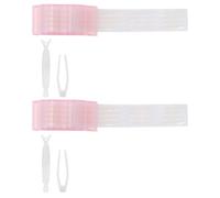 Alipis Patch pour Double Paupière en Fibre Dentelle Rose, Autocollant Invisible Traceless, Facile à Utiliser, Forme Coquille de Prune, 2 Sets pour Maquillage Naturel des Yeux