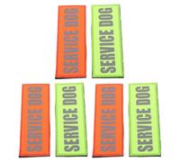 Alipis Patch Réfléchissant en Tissu Résistant à l'usure 6 Pièces Visibilité Nocturne pour Chien Guide et Chien D'assistance pour Sorties du Soir et Service Actif