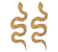 Alipis Patchs Thermocollants Faciles à Appliquer Lot de 2 de Serpent Doré pour Chaussures et Chapeaux, pour Créatifs