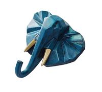 Alipis Patères Murales Animaux Éléphant En Résine, Crochet Mural Rétro Bleu, Support Décoratif Polyvalent, Pour Chambre Salon Salle De Bain, Crochet à Suspendre Multifunction