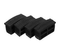 Alipis Patins Caoutchouc Antidérapants Accessoires pour Échelles Sécurisés Lot de 4 Coussins D'échelle Noirs en Caoutchouc Résistants à L'usure pour Pieds D'échelle