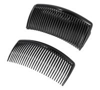 Alipis Peigne à Cheveux Latéral en Plastique Noir 27 Dents Petit Format Lot de 24 Démêlant Doux pour Femmes et Filles Accessoire Coiffure Pratique et Polyvalent pour Usage Quotidien