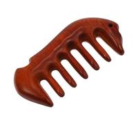 Alipis Peigne Bois de Santal Forme Poisson pour Massage Du Chevelu Outil de Coiffure Portable Doux et Confortable à Prendre Main pour Démêler et Stimuler la Circulation Sanguine