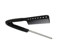 Alipis Peigne Lisseur Professionnel Brosse Chauffante pour Lisser et Coiffer Outil Ergonomique pour Cheveux Brosse de Coiffage et Confortable Peigne Plaque Cheveux Noir