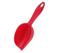 Alipis Pelle à Aliments en Plastique Rouge 23 CM, Solide en Polypropylène, Utilisation Cuisine pour Maïs, Café en Grains et Farine, Outil Pratique Multifonction Réutilisable