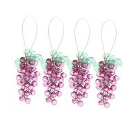 Alipis Pendentif en Perles De Raisin Grappe De Verre Acrylique Décoration De Fruits Artificiels Parfait pour Le Sapin De Noël