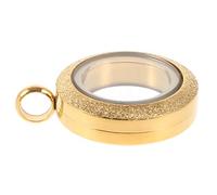 Alipis Pendentif Médaillon Rond 20Mm en Acier Inoxydable Doré Mat Porte-Photos pour Colliers Cadre Photo Décoratif pour Création de Bijoux Pendentif Médaillon Personnalisable pour