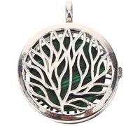 Alipis Pendentif Symbole de Force et Croissance en Alliage Vert Arbre de Vie Pierre Naturelle Accessoire Polyvalent pour Création de Bijoux Unique et Rétro