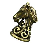 Alipis Pendentif Tête de Cheval Laiton Rétro pour Décoration DIY Petit Accessoire Décoratif Vintage Ornement Compact pour Porte-clés et Sacs