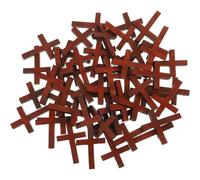 Alipis Pendentifs en Bois de Croix 50 Pièces 4x3 Cm, Décorations Artisanales DIY pour Création Bijoux, Breloques Croix pour Bracelets et Colliers, Accessoire Fête et Décoration