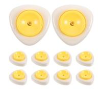 Alipis Perforateur à Œufs Manuel avec Base Plastique Robuste Lot de 10 Pièces Outil Sûr pour Percer Œufs Crus et Durs Accessoire la Cuisine Pratique pour Petit-Déjeuner et Cuisson
