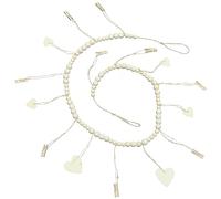 Alipis Perle en Bois Photo Épingle À Cheveux Rangement Intérieur Bandes Clip Guirlande Automne Lumière Macramé Photo De Boutique Plusieurs Cadres Affichage Photo Décoration Murale Vignes