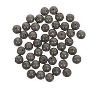 Alipis Perles de Pyrite Naturelles 8 MM à Gros Trou Lot de 45 Perles Rondes Semi-Précieuses en Pierre pour Création de Bijoux Bracelets et Colliers DIY Fournitures D’Artisanat